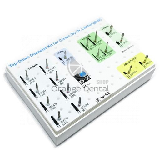 Боры алмазные для работы с коронками от Dr.Leesungbok 17 шт, 100472