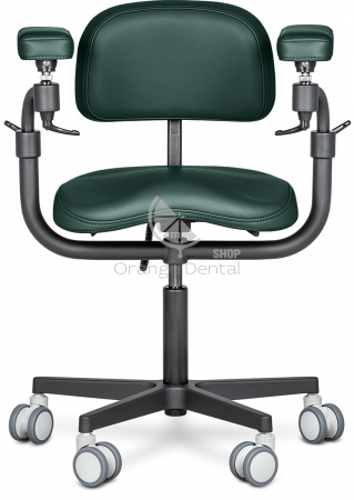 Стул-микроскописта Mercury Elite Comfort Black ANLI Темно-зеленый