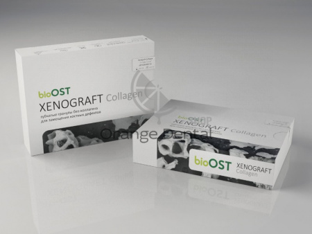 Ксенографт/bioOST XENOGRAFT Collagen кортикально-губчатые гранулы  р. L /1.0 - 2.0 mm/ 1.0 гр (говядина)
