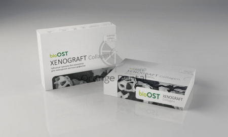Ксенографт/bioOST XENOGRAFT Collagen кортикально-губчатые гранулы  р. S /0.25-1 mm/ 0.5 гр (говядина)
