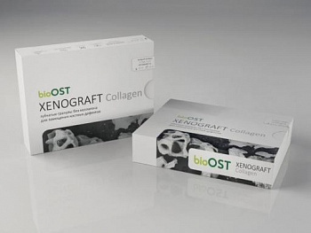 Ксенографт/bioOST XENOGRAFT Collagen кортикально-губчатые гранулы  р. S /0.25-1 mm/ 0.5 гр (говядина)