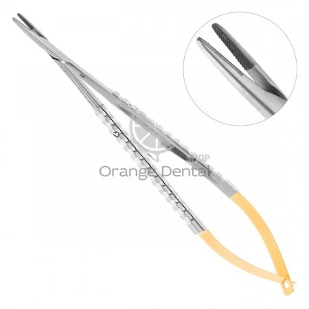 Иглодержатель Micro-Nadelhalter TC, прямой, 18 см 40-95TC