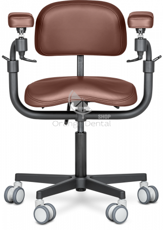 Стул микроскописта Mercury Elite Comfort Black Какао-(HX001-97)
