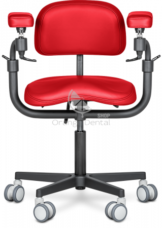 Стул микроскописта Mercury Elite Comfor Blac Красный-(HX001-13)